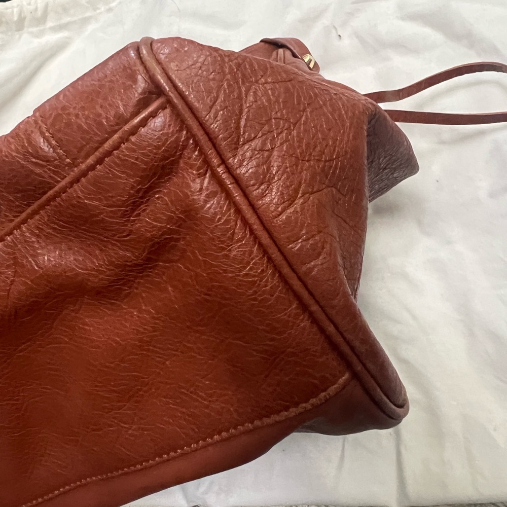 Authentic Balenciaga Motocross Classic Velo Bag in Caramel brown gold hardware - Picture 7 of 9